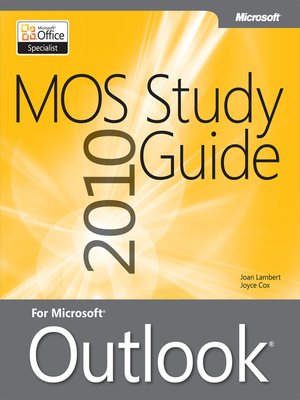 cover image of MOS 2010 Study Guide for Microsoft&#174; Outlook&#174;